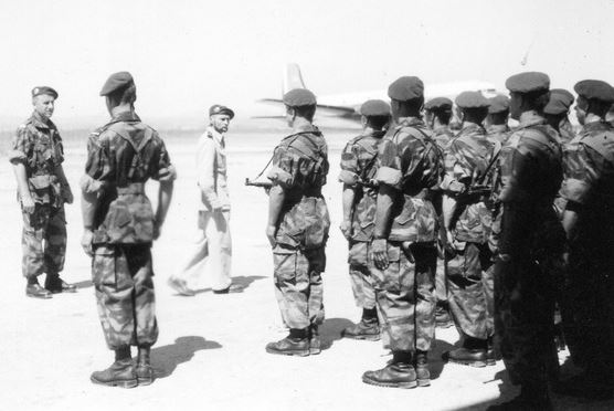 Evocation du Capitaine Roger PHILIPPON lors de revues passées par le Colonel CHATEAU-JOBERT