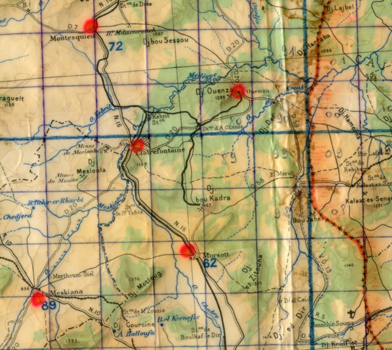 du 17 au 26 Janvier 1958 Le 9°R.C.P. recherche l' ennemi dans la région de CLAIREFONTAINE du 17 au 26 Janvier 1958 Le 9°R.C.P. recherche l' ennemi dans la région de CLAIREFONTAINE