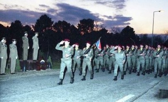 Défilé de la 12° Compagnie ORANGE - Capitaine SECHEPINE